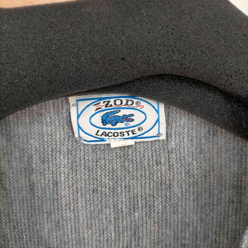 アイゾッドラコステ IZOD LACOSTE 70-80s MADE IN USA 糸巻き青タグ アクリルカーディガン メンズ import:L