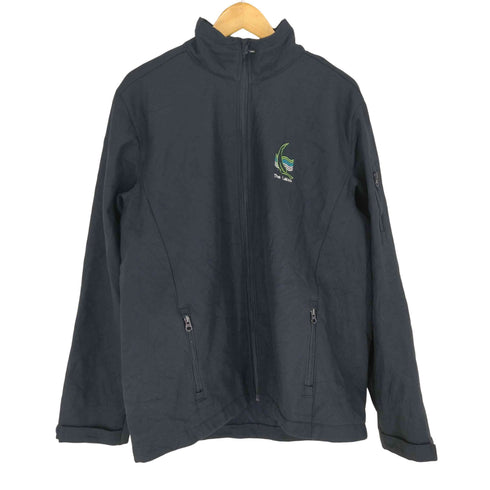 APLUS SPORTSWEAR 刺繍ボンディングジップブルゾン メンズ JPN:L