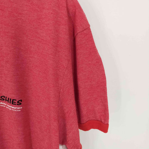 企業ロゴ リンガーTシャツ メンズ