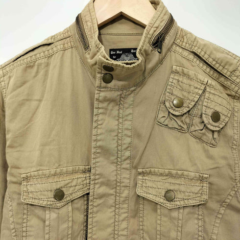 ニーキューイチニーキューゴーオム 291295=HOMME 00S Y2K スタンドカラー ミリタリーシャツ メンズ US:40