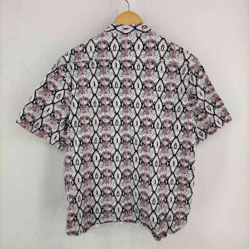 レフラー Leflah ヘビ柄ノーカラーシャツ メンズ JPN:L