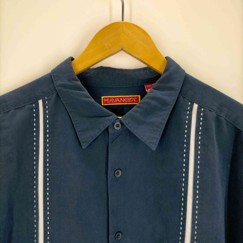 ハバネラ HAVANERA レーヨン混 キューバシャツ メンズ XXL