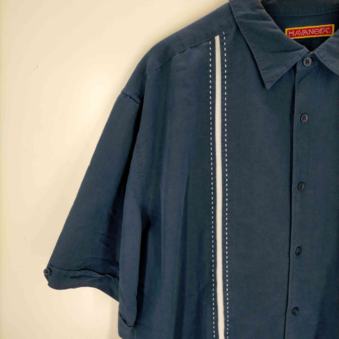 ハバネラ HAVANERA レーヨン混 キューバシャツ メンズ XXL