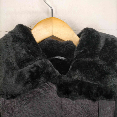 RIVER ISLAND 裏地ボア レザージャケット メンズ 12