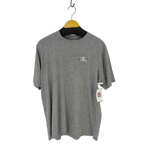 企業ロゴ Tシャツ バックプリント 霜降りグレー メンズ JPN:L
