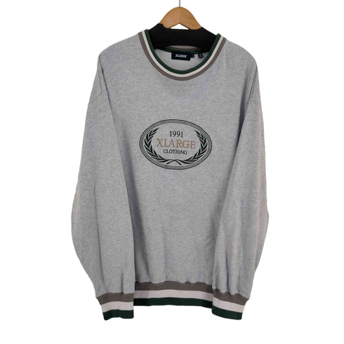 エクストララージ XLARGE RIB LINE CREWNECK SWEAT メンズ JPN:L