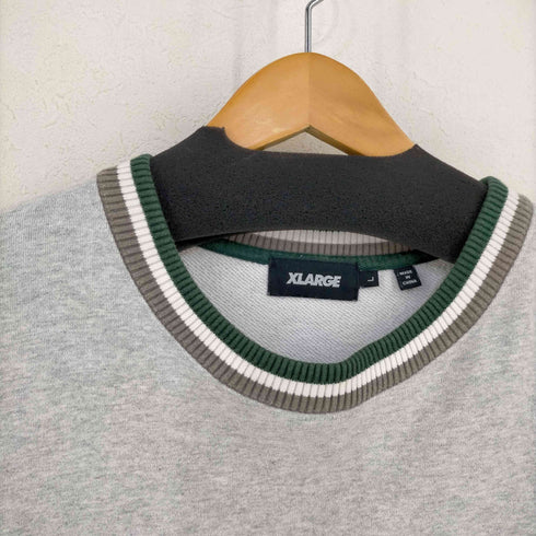 エクストララージ XLARGE RIB LINE CREWNECK SWEAT メンズ JPN:L