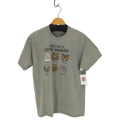 COFFEE フクロウ Tシャツ メンズ ONE SIZE