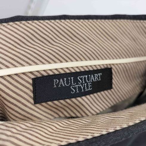 ポールスチュアート Paul Stuart 1タックワイドスラックスパンツ 裾ダブル サマーウール メンズ 91