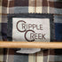 CRIPPLE CREEK 裏地チェック レザーベスト メンズ JPN:XL