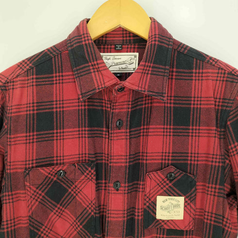 パーフェクトバイショット Perfecto by Schott ガチャポケ タータンチェックシャツ メンズ import:M