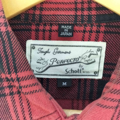 パーフェクトバイショット Perfecto by Schott ガチャポケ タータンチェックシャツ メンズ import:M