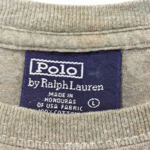 ポロバイラルフローレン Polo by RALPH LAUREN ポニー刺繍 クルーネックTシャツ メンズ import:L
