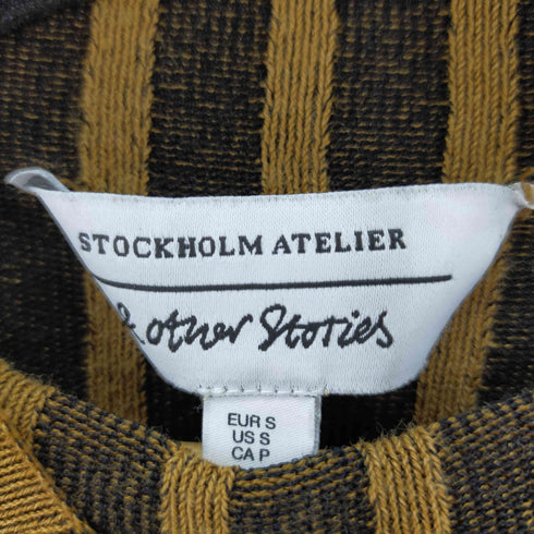 stockholm atelier ストライプクロップドニット レディース JPN:S