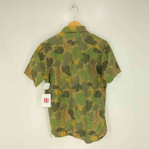 ベンデイビス BEN DAVIS リーフ柄 レギュラーカラーシャツ メンズ import:M