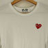 プレイコムデギャルソン PLAY COMME des GARCONS PLAY T-SHIRT RED HEART ハートワッペン クルーネックTシャツ メンズ JPN:XL