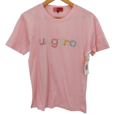 ウンガロ ungaro イタリア製フラワーロゴTシャツ レディース JPN:XS