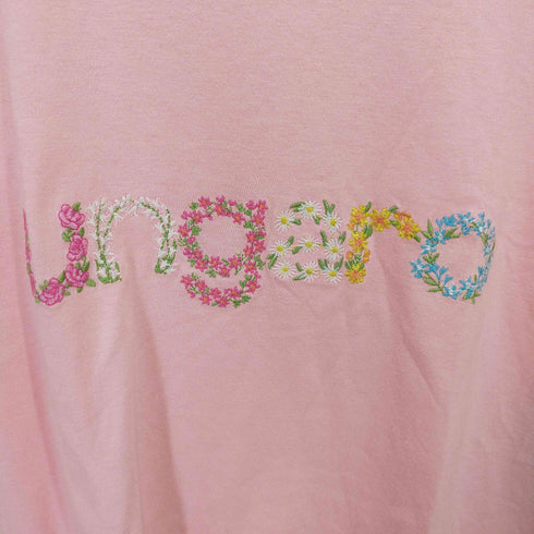 ウンガロ ungaro イタリア製フラワーロゴTシャツ レディース JPN:XS
