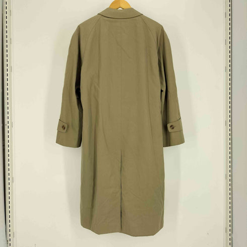 アクアスキュータム AQUASCUTUM 90S 英国製 ライナー付き 裏地チェック 比翼 ステンカラー コート メンズ