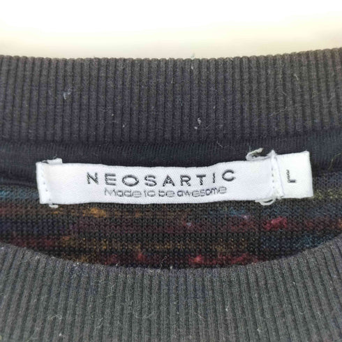 NEOSARTIC マルチカラー編み クルーネックビッグニットカットソー メンズ JPN:L