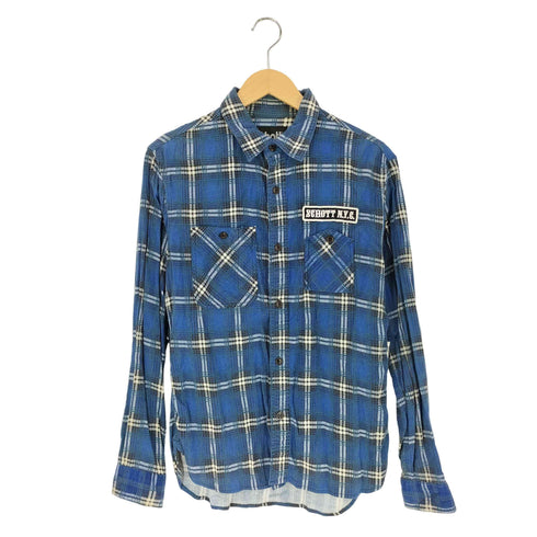 ショット Schott ガチャポケット ロゴワッペン タータンチェックシャツ メンズ import:M