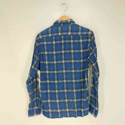 ショット Schott ガチャポケット ロゴワッペン タータンチェックシャツ メンズ import:M