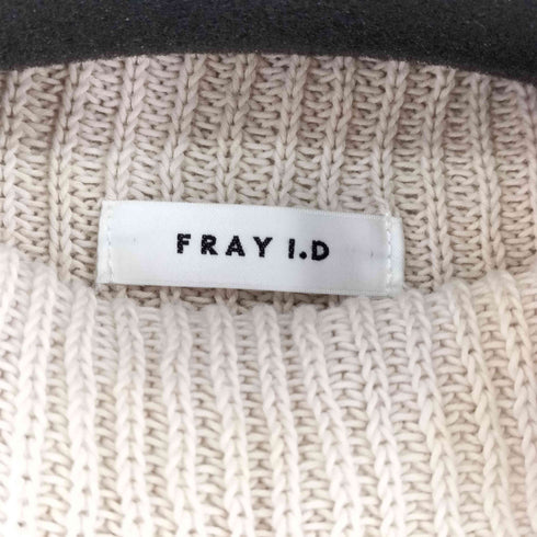 フレイアイディー FRAY I.D 畔編み ノースリーブニット レディース FREE