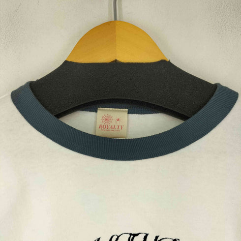 ROYALTY S/S フロントプリントリンガーTシャツ メンズ JPN:XL