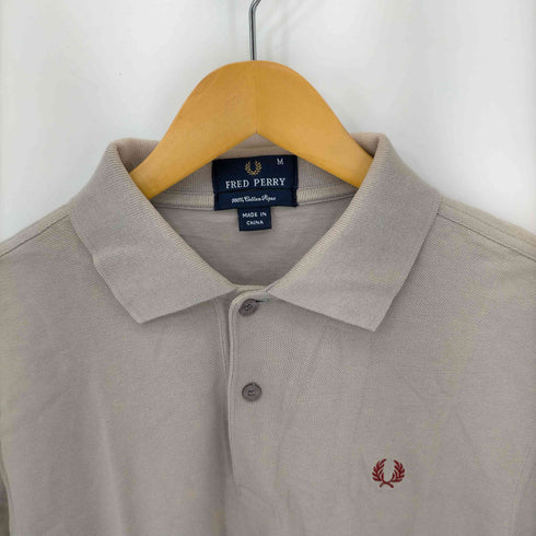 フレッドペリー FRED PERRY ロゴ刺繍 鹿の子ポロシャツ メンズ import:M