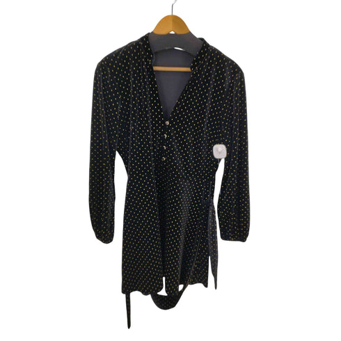 ザラ ZARA VELVET SHIRT DRESS レディース import:M