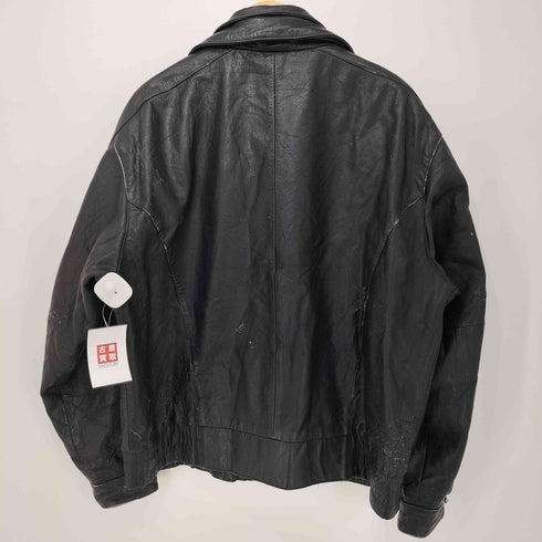 ウィルソン Wilsons Leather レイヤードデザインレザージップブルゾン メンズ JPN:L