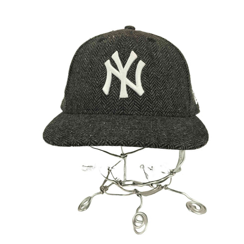 ニューエラ NEW ERA NY刺繍ウールヘリンボーン6パネルキャップ メンズ 7 3/8