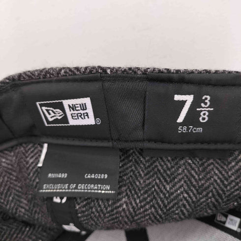 ニューエラ NEW ERA NY刺繍ウールヘリンボーン6パネルキャップ メンズ 7 3/8