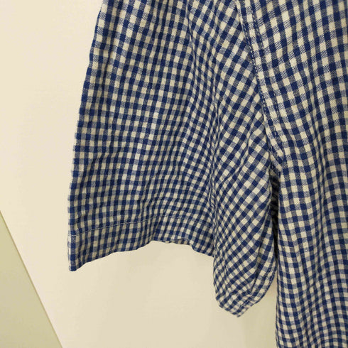ザファットヘッド the flat head GINGHAM CHECK PULLOVER SHIRT メンズ L