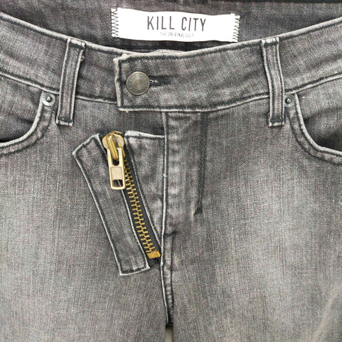 KILL CITY USA製 デザインデニム スキニーパンツ メンズ 29