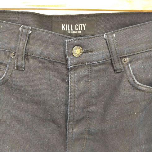 KILL CITY ボタンフライ 裾ジップ スキニーパンツ メンズ 30