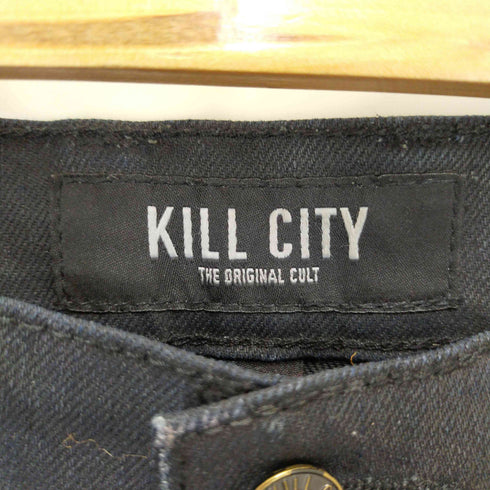 KILL CITY ボタンフライ 裾ジップ スキニーパンツ メンズ 30