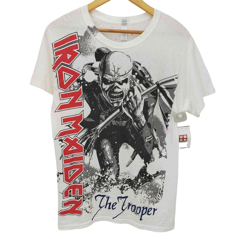 エムアンドオー M&O ©2010 両面プリーツ バンドデザインTシャツ メンズ S