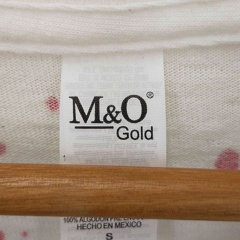 エムアンドオー M&O ©2010 両面プリーツ バンドデザインTシャツ メンズ S