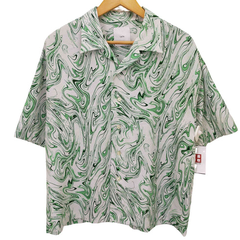 ルイス Luis マーブル柄ショートスリーブシャツ メンズ S