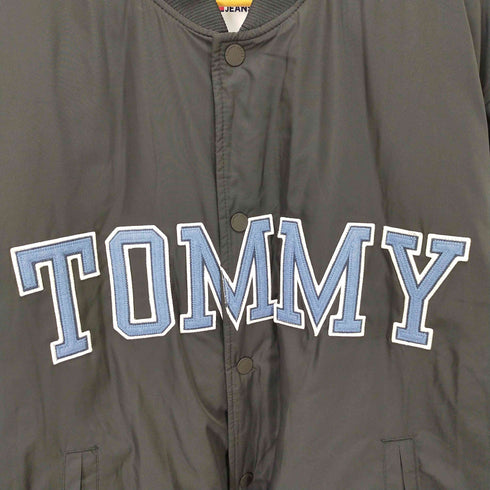 トミージーンズ tommy jeans デカロゴ 中綿スタジャン メンズ import:L