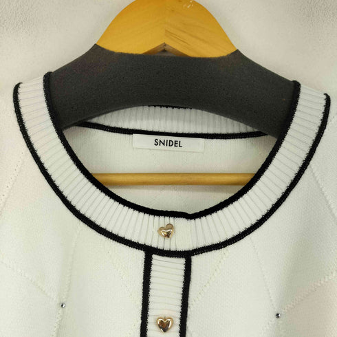 スナイデル snidel 24SS パフスリクロップドカーディガン レディース ONE SIZE