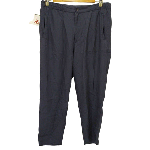 エストネーション ESTNATION リネン混 クロップドパンツ メンズ M