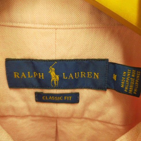 ラルフローレン RALPH LAUREN 半袖ボタンダウンシャツ メンズ import:M