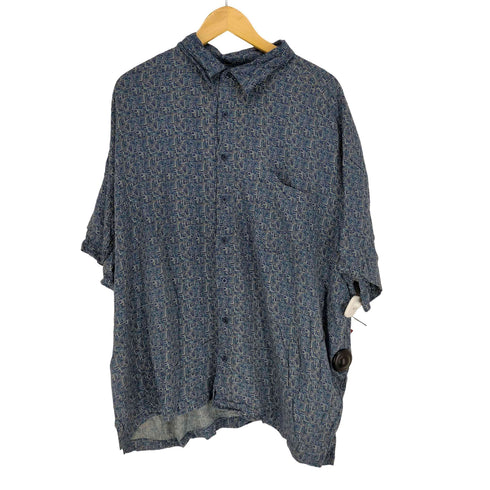 ピューリタン PURITAN ビッグサイズ 総柄レーヨン半袖シャツ メンズ 2XL