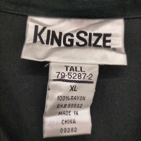 キングサイズ KINGSIZE ビッグサイズ バイカラーレーヨン開襟シャツ メンズ XLTALL