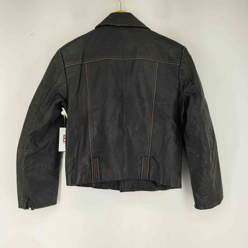 ROIYAL CUSTOM TAILOR フロント編み込みローズデザイン ライダースジャケット メンズ