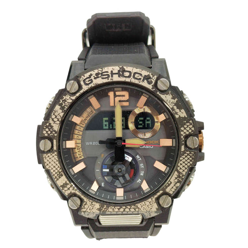 カシオ CASIO WILDLIFE PROMISING別注 G-SHOCK G-STEEL GST-B300WLP-1AJR パイソン柄 ソーラー 時計 メンズ