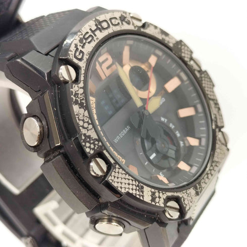 カシオ CASIO WILDLIFE PROMISING別注 G-SHOCK G-STEEL GST-B300WLP-1AJR パイソン柄 ソーラー 時計 メンズ