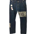 ユニフォームエクスペリメント uniform experiment RECONSTRUCTED SLIM-FIT JEANS 赤耳 切替ストレートデニム メンズ